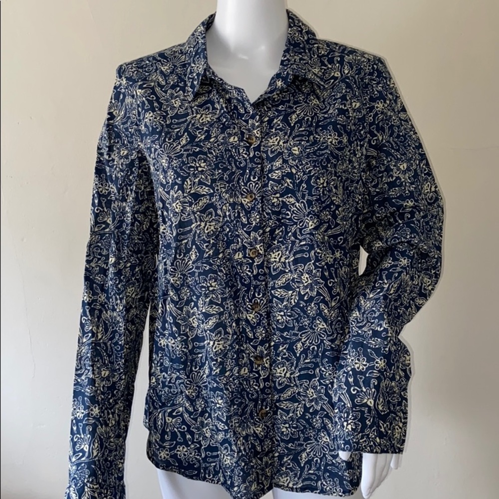 Maeve By Anthropologie Floral Button Up Shirt
